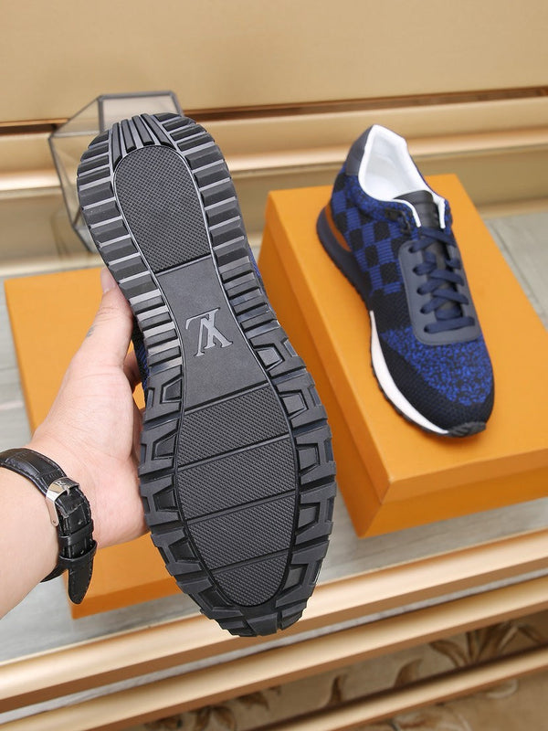 SNEAKER LV CLASSIC IN NERO MIX BLU NAVY DAMIER