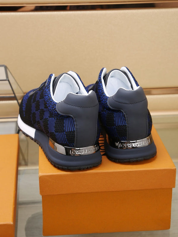 SNEAKER LV CLASSIC IN NERO MIX BLU NAVY DAMIER