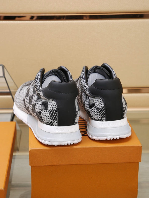 LV CLASSIC SNEAKER IN GREY MIX BLACK LUMINOUS KNIT