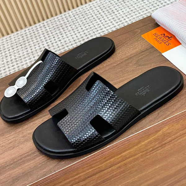HM Izmir Sandal Black Rose Leather 294342