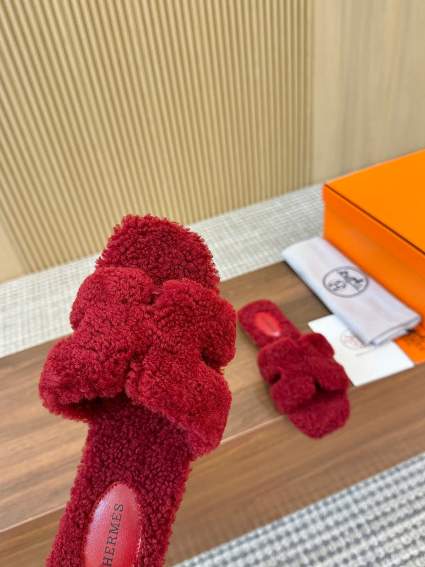 HM Oran Sandal Red Wool 543694