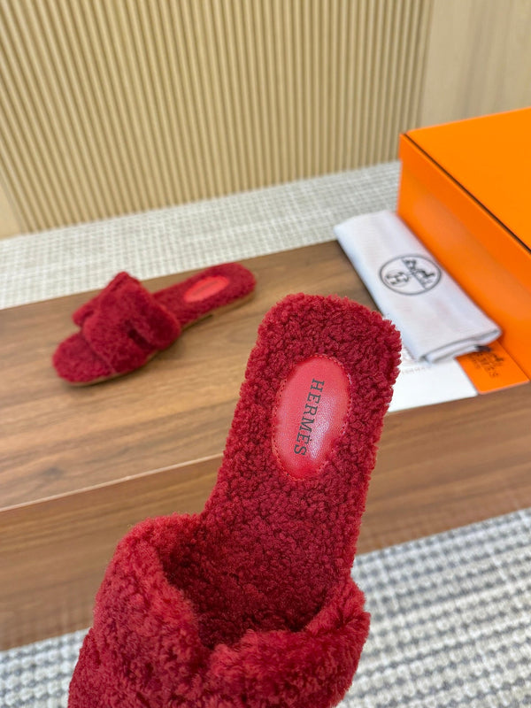 HM Oran Sandal Red Wool 543694