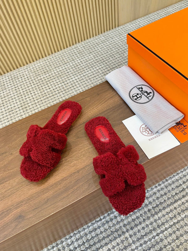 HM Oran Sandal Red Wool 543694