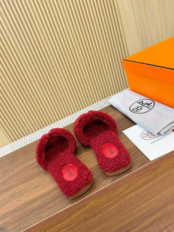 HM Oran Sandal Red Wool 543694