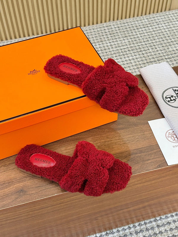 HM Oran Sandal Red Wool 543694