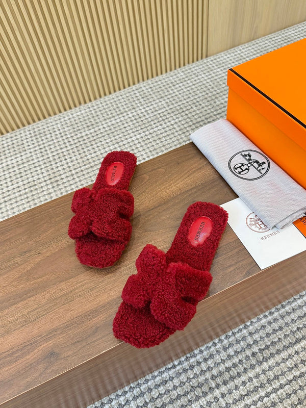 HM Oran Sandal Red Wool 543694