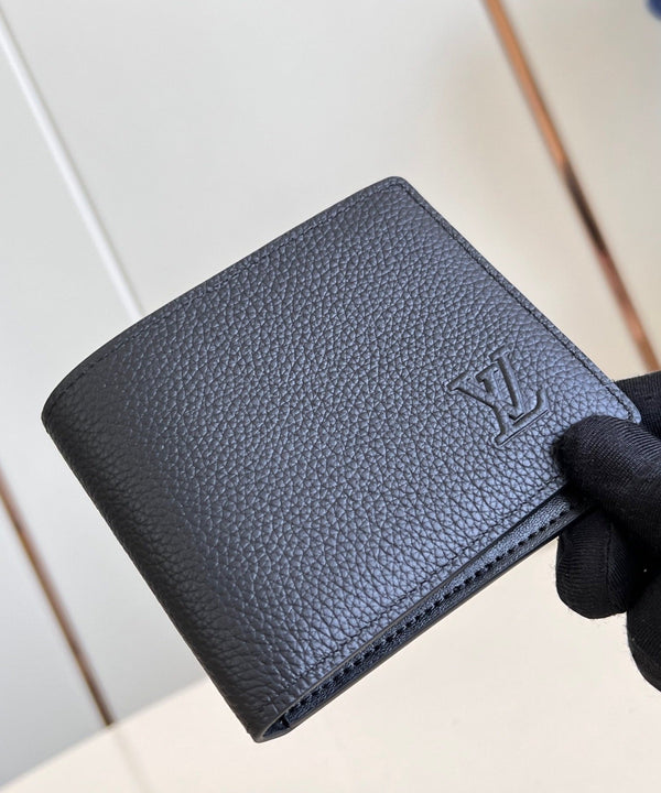 MULTIPLE WALLET 10CM BLACK CALFSKIN