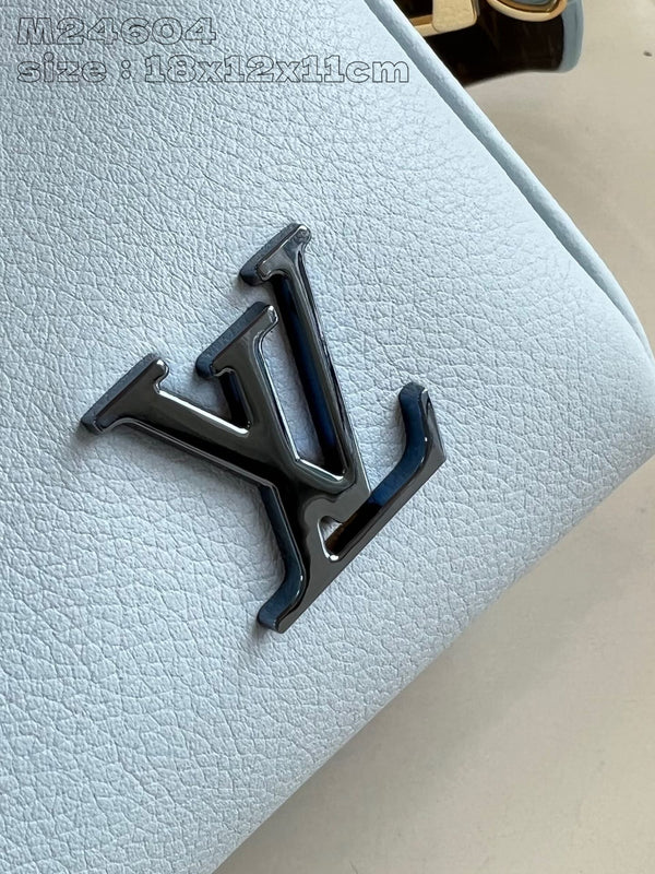 Speedy Bandouliere 18cm Cloud Blue Calfskin