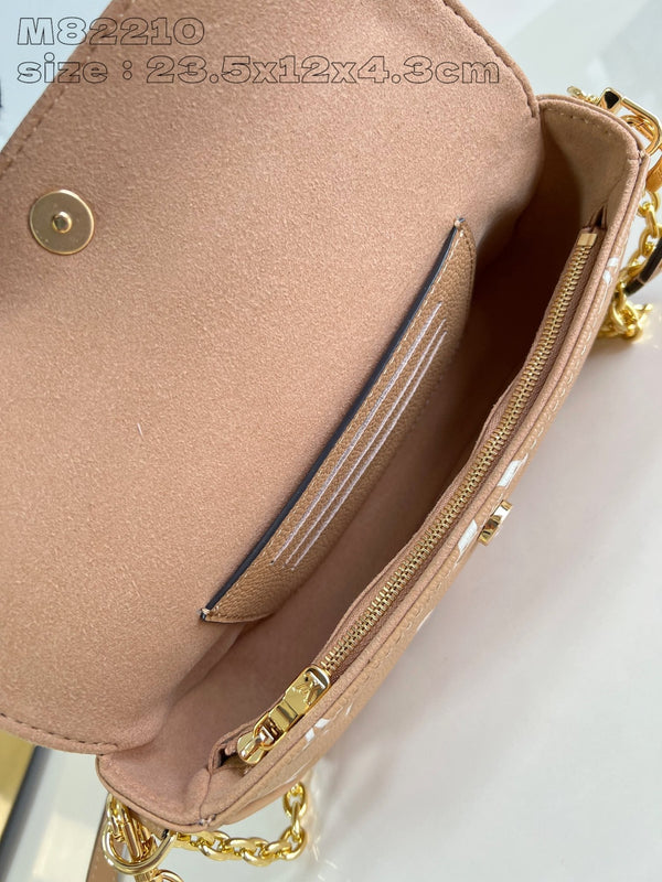 LV Woc Ivy 23.5 Brown Monogram Empreinte Calfskin