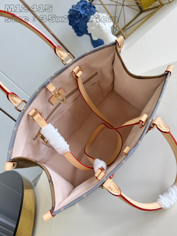 ONTHEGO MM 35CM GRAY BEIGE MONOGRAM CANVAS