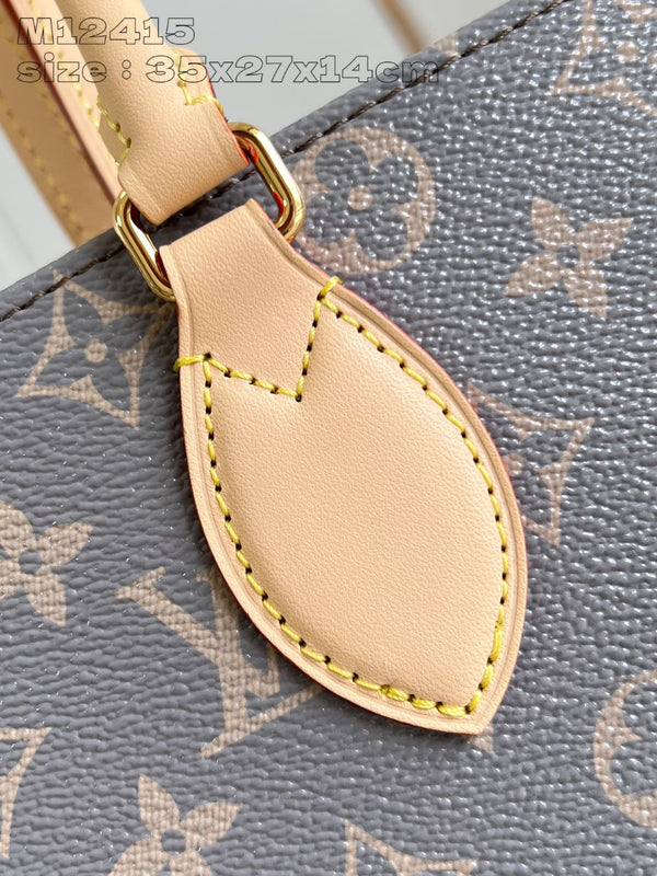 ONTHEGO MM 35CM GRAY BEIGE MONOGRAM CANVAS