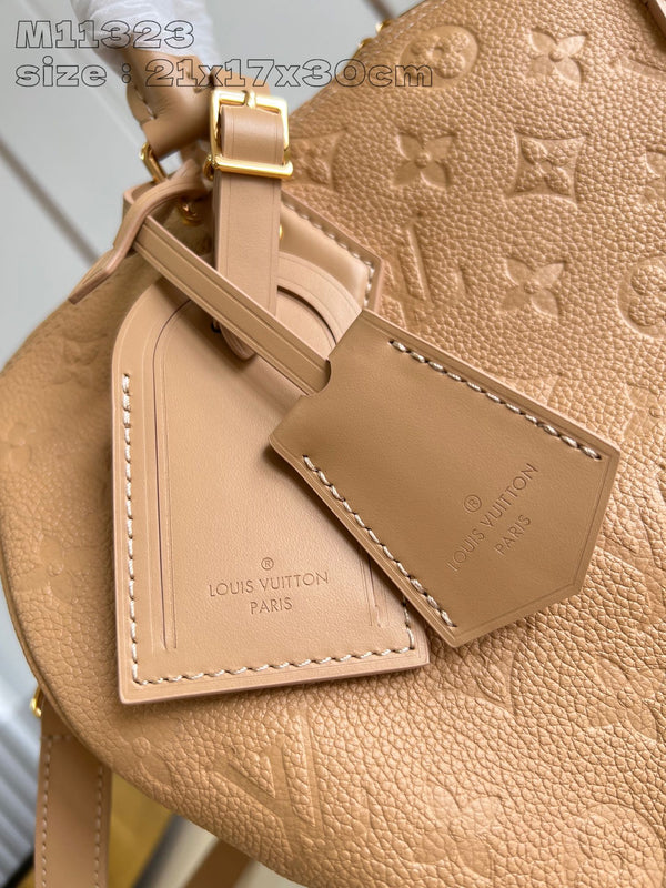 Speedy Soft 30 Arizona Beige Monogram Empreinte Cowhide Leather