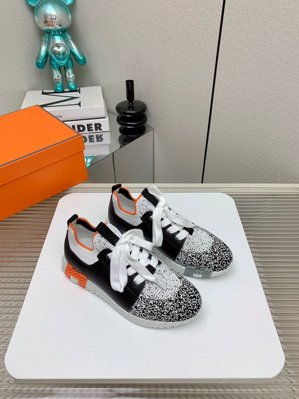 HM Depart Slip-on Sneaker In Black Omber Woven Fabric 106329