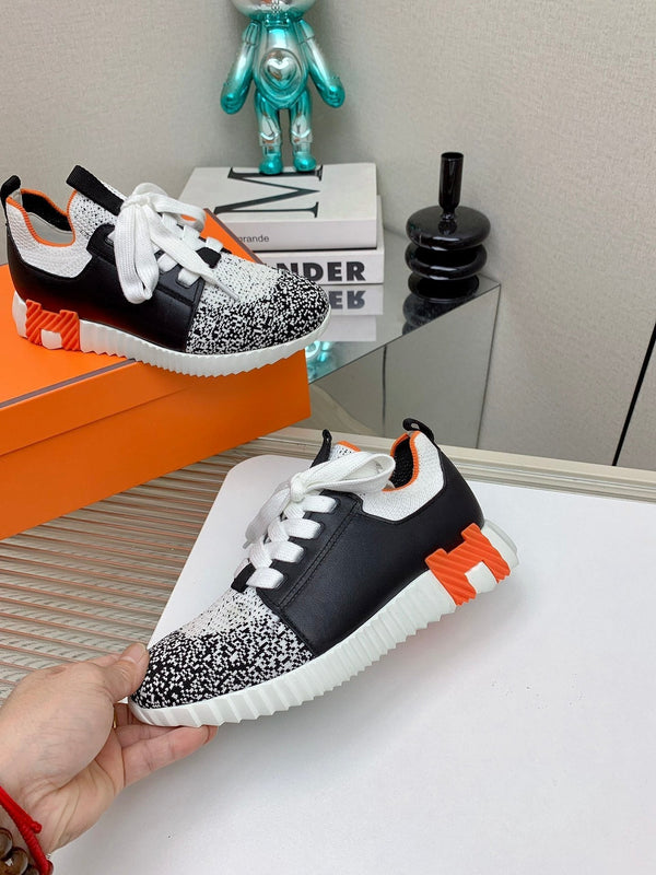 HM Depart Slip-on Sneaker In Black Omber Woven Fabric 106329