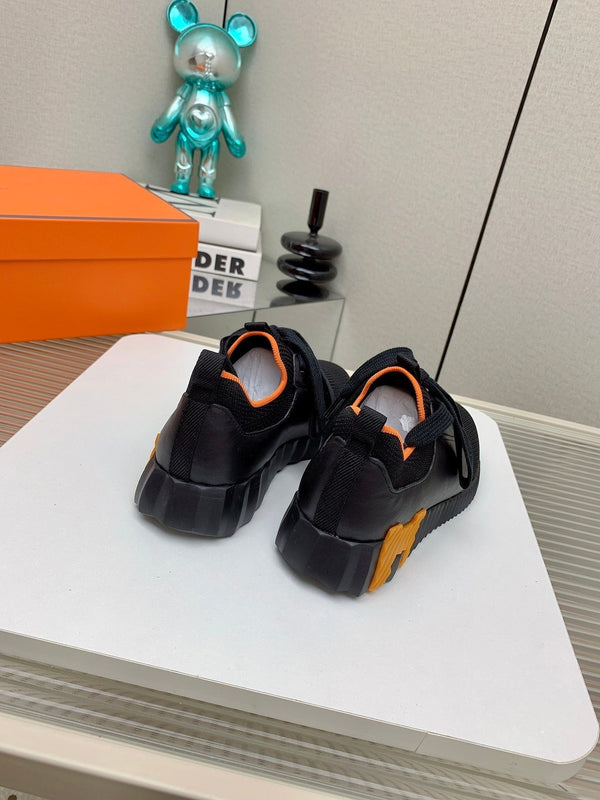 HM Depart Slip-on Sneaker In Black Woven Fabric 106331