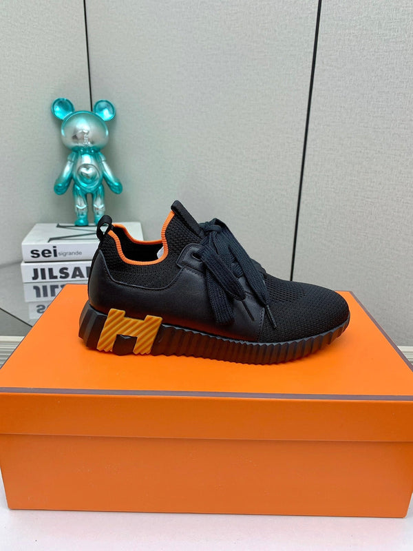 HM Depart Slip-on Sneaker In Black Woven Fabric 106331