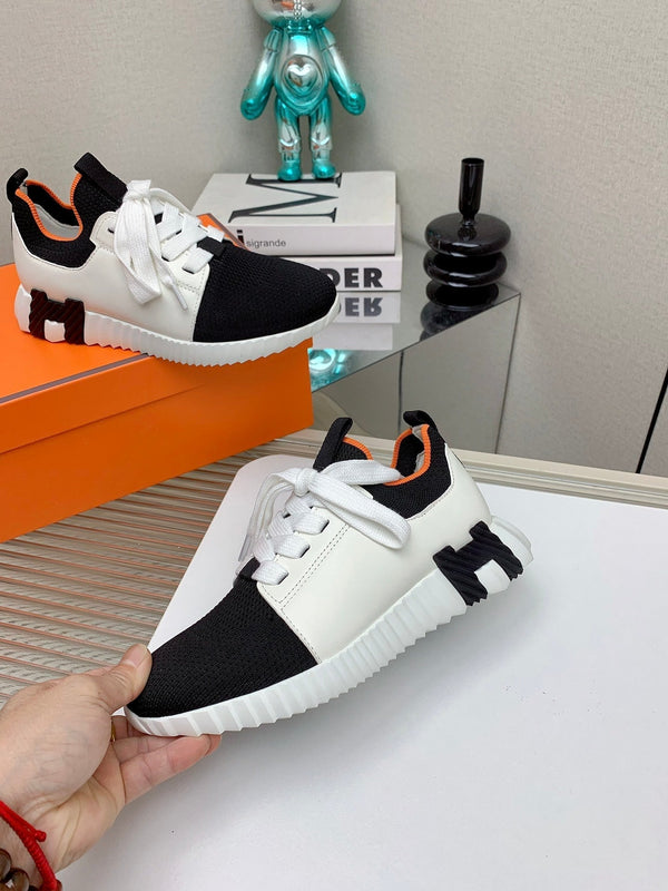 HM Depart Slip-on Sneaker In Black Woven Fabric 106332