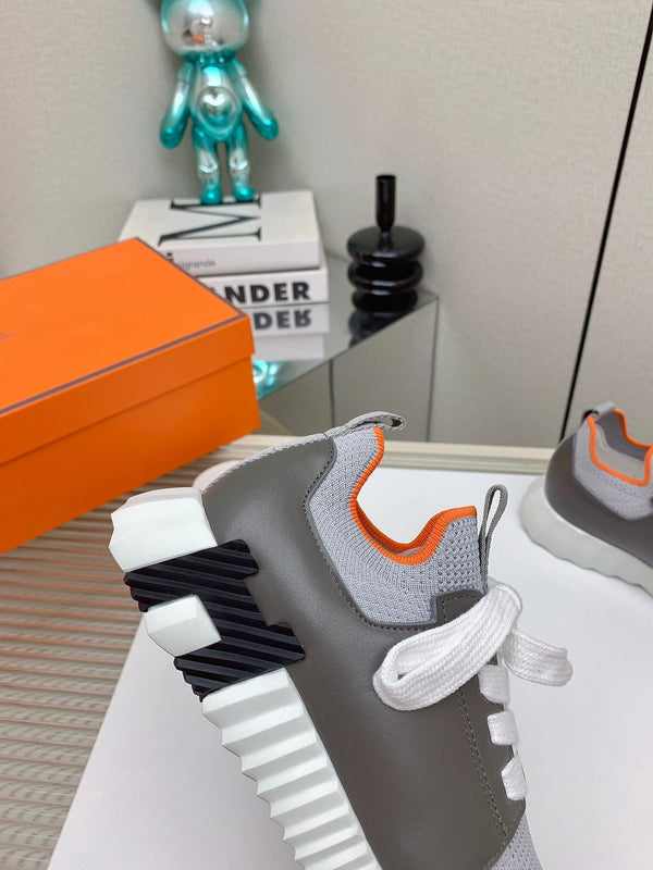 HM Depart Slip-on Sneaker In Grey Woven Fabric 106338