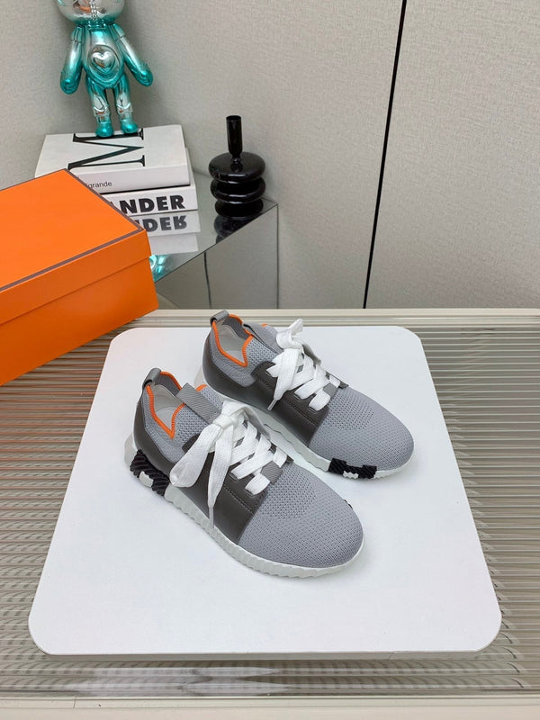 HM Depart Slip-on Sneaker In Grey Woven Fabric 106338