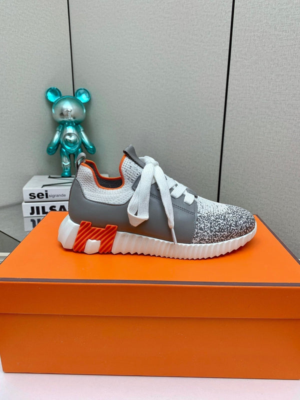 HM Depart Slip-on Sneaker In Grey Omber Woven Fabric 106335