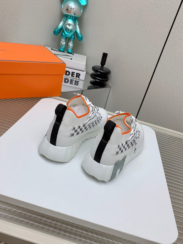 HM Flex slip-on sneaker In White Woven Fabric 106317