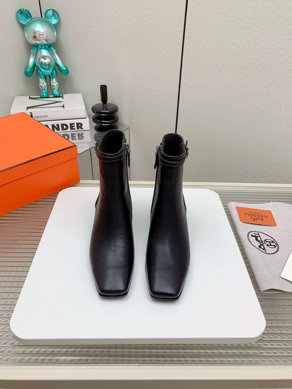 HM Hommage Ankle Boot Black Calfskin 971350