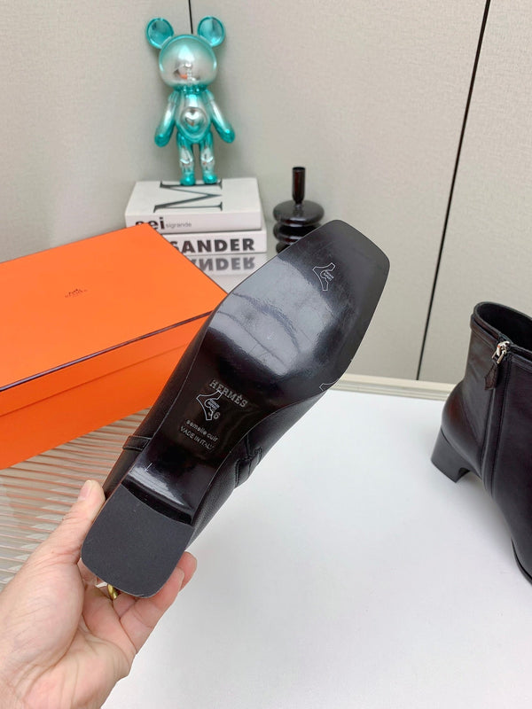 HM Hommage Ankle Boot Black Calfskin 971350