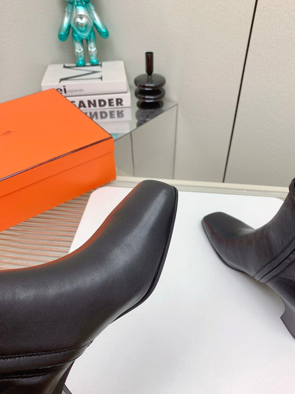 HM Hommage Ankle Boot Black Calfskin 971350