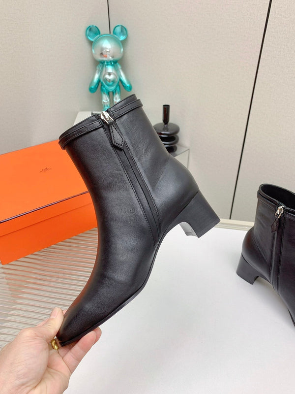 HM Hommage Ankle Boot Black Calfskin 971350