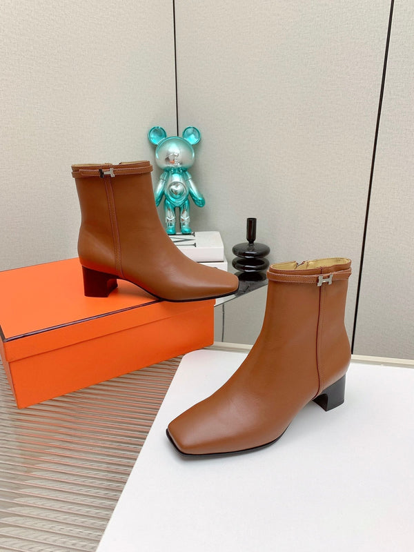 HM Hommage Ankle Boot Brown Calfskin 971352