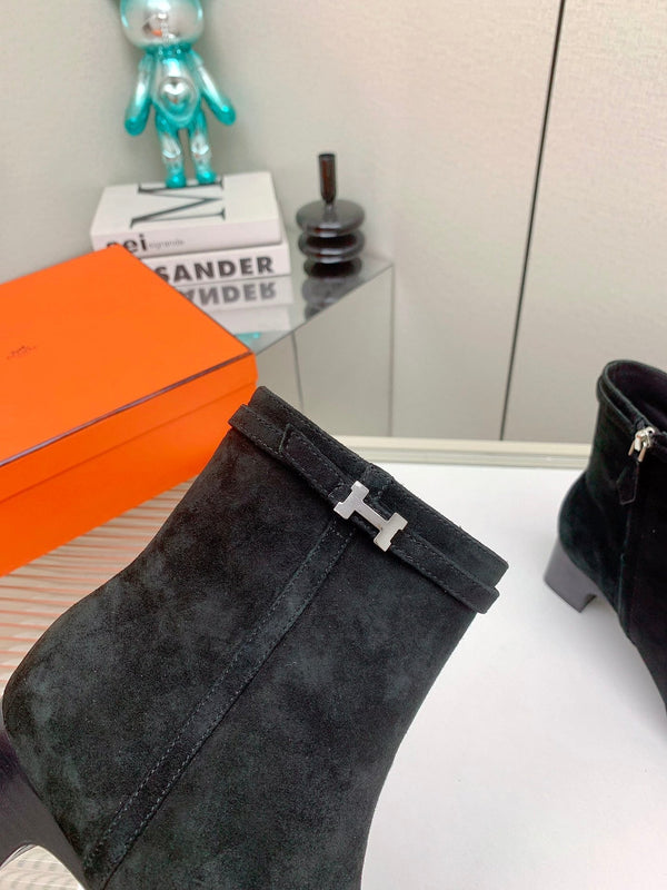 HM Hommage Ankle Boot Black Suede 971355