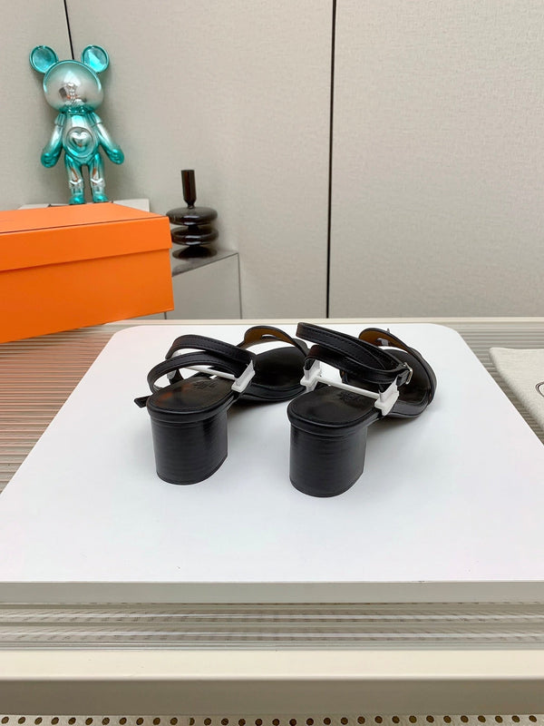 HM Juliette 60 Sandal In Black Lambskin 106179