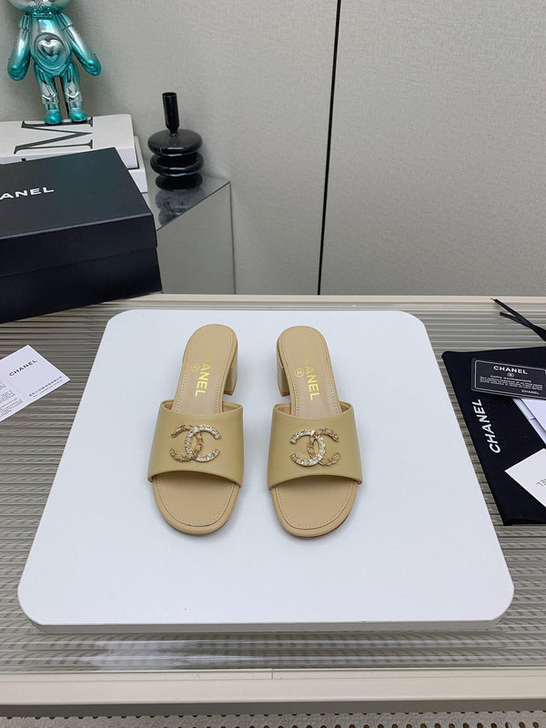 Sandali CC Mule 50m in pelle di agnello beige 148980