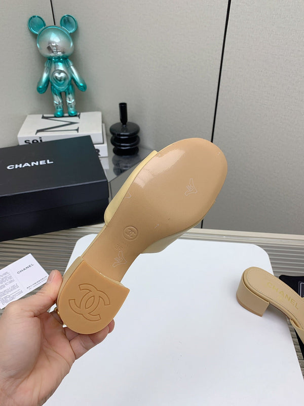 Sandali CC Mule 50m in pelle di agnello beige 148980