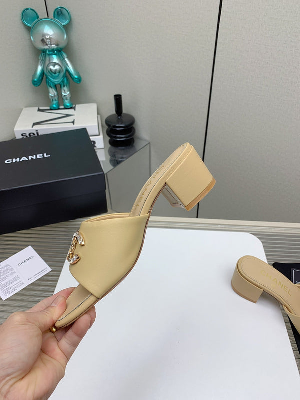 Sandali CC Mule 50m in pelle di agnello beige 148980