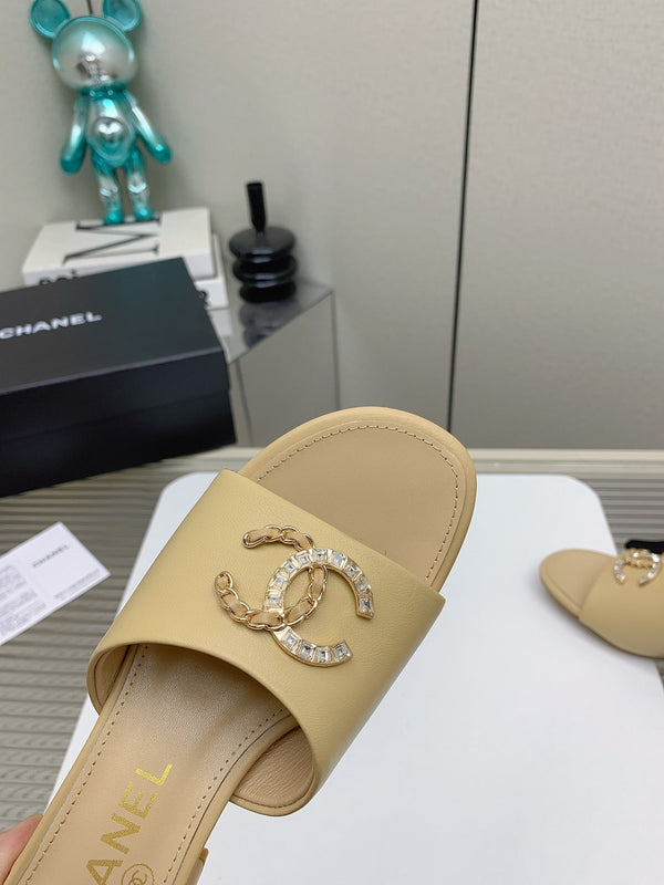 Sandali CC Mule 50m in pelle di agnello beige 148980