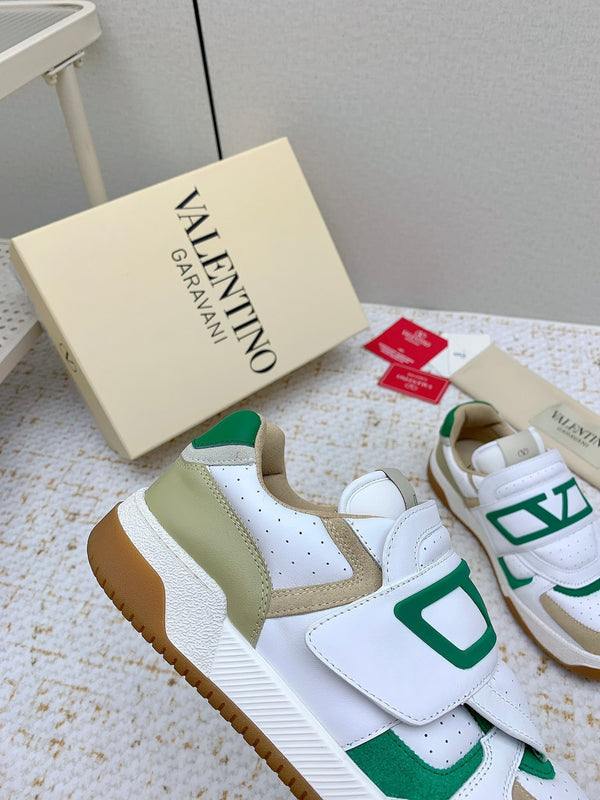VT 25 Joy Play Low Top Sneaker White Green Cowhide 331682