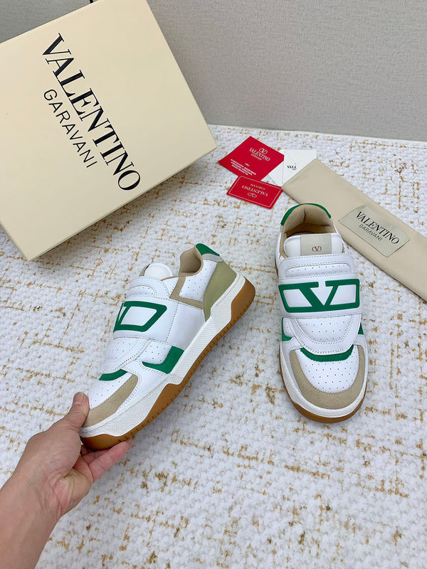 VT 25 Joy Play Low Top Sneaker White Green Cowhide 331682
