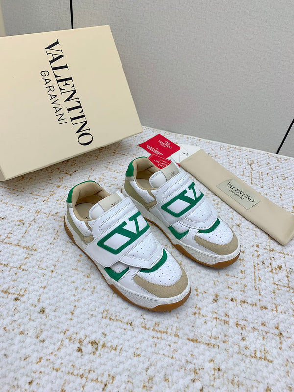 VT 25 Joy Play Low Top Sneaker White Green Cowhide 331682