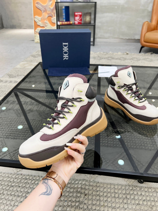 CD DEAN ANKLE BOOTS WHITE CALFSKIN