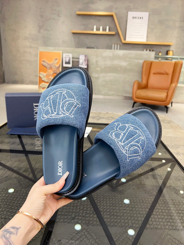 SANDALO SCIVOLANTE CD AQUA BLU DENIM