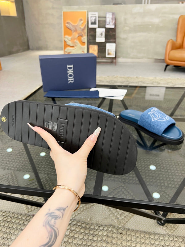 SANDALO SCIVOLANTE CD AQUA BLU DENIM