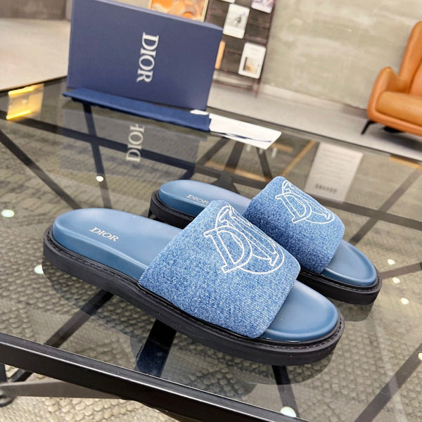 SANDALO SCIVOLANTE CD AQUA BLU DENIM