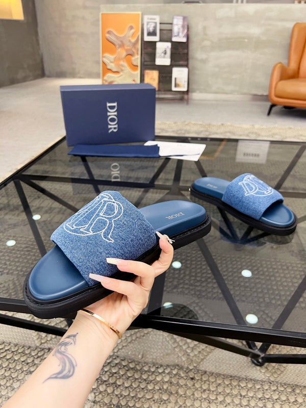 SANDALO SCIVOLANTE CD AQUA BLU DENIM