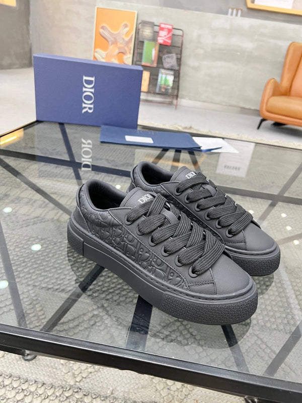 CD B33 SNEAKER BLACK EMBOSSED CALFSKIN