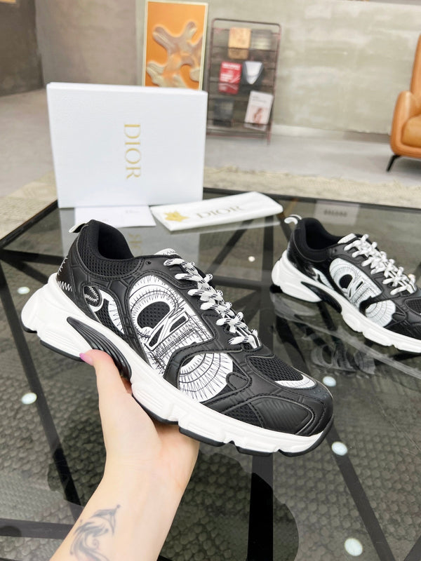 CD CHRONO SNEAKER BLACK MESH FABRIC