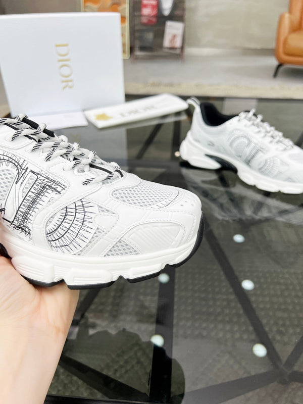 CD CHRONO SNEAKER WHITE MESH FABRIC