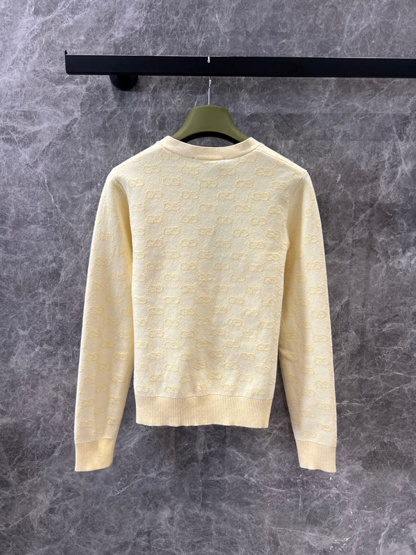 GG 25 Cardigan Light Yellow Wool 0035