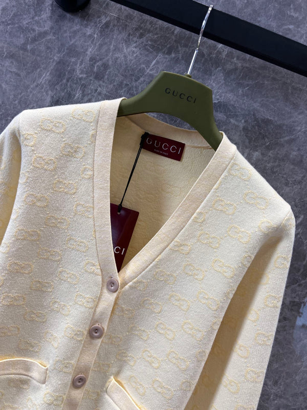 GG 25 Cardigan Light Yellow Wool 0035