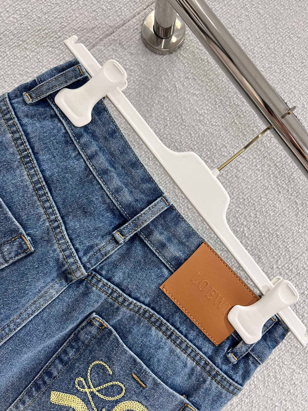 Short en jean brodé Loewe 26Ss